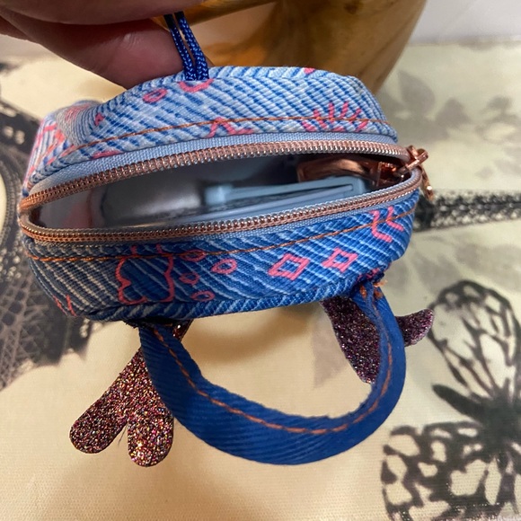 Purse pets blue and pink girl rain deer, coin purse, bag charm. Used. - Picture 5 of 8